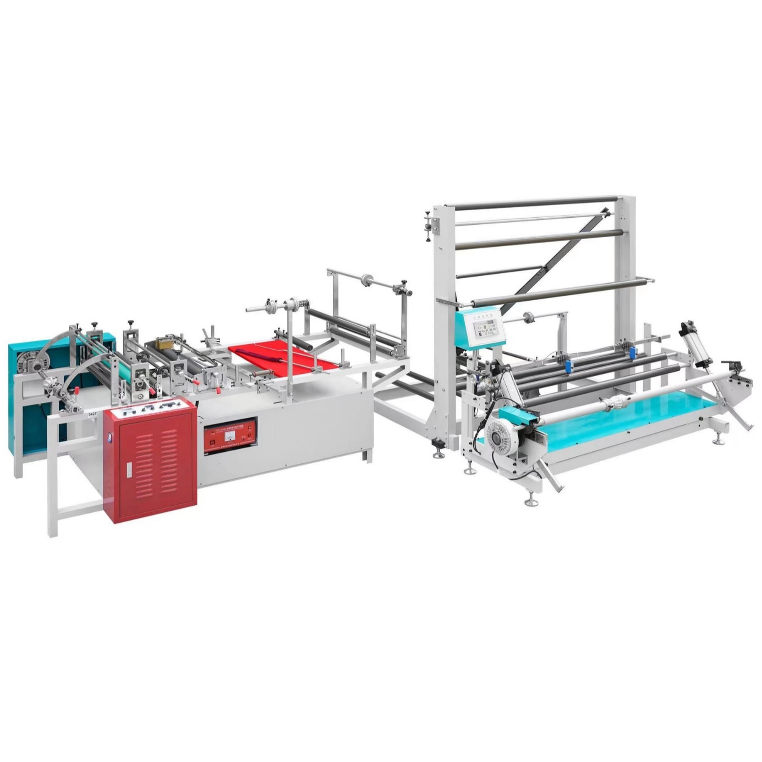 A瑞申机械薄膜对折机折膜机收卷机倒封口袋双折袋