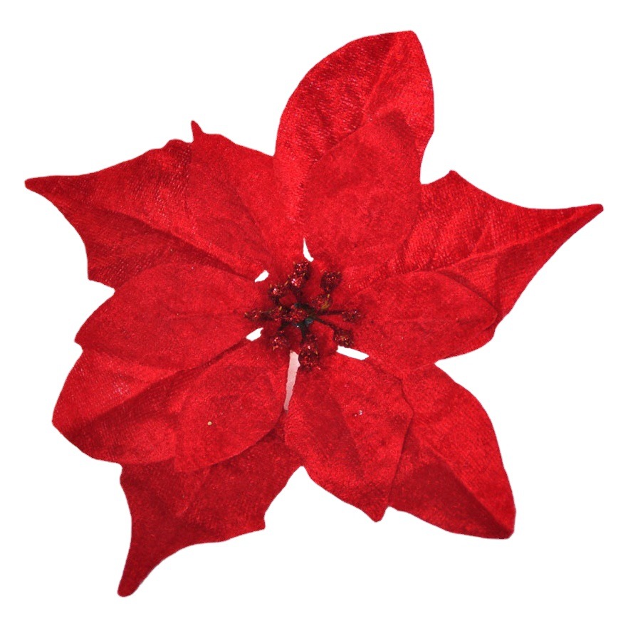 20cm de múltiples capas de simulación de Navidad flor hueco tela pegajosa de oro rosa flor falsa decoración de Navidad de ratán Flor de Navidad