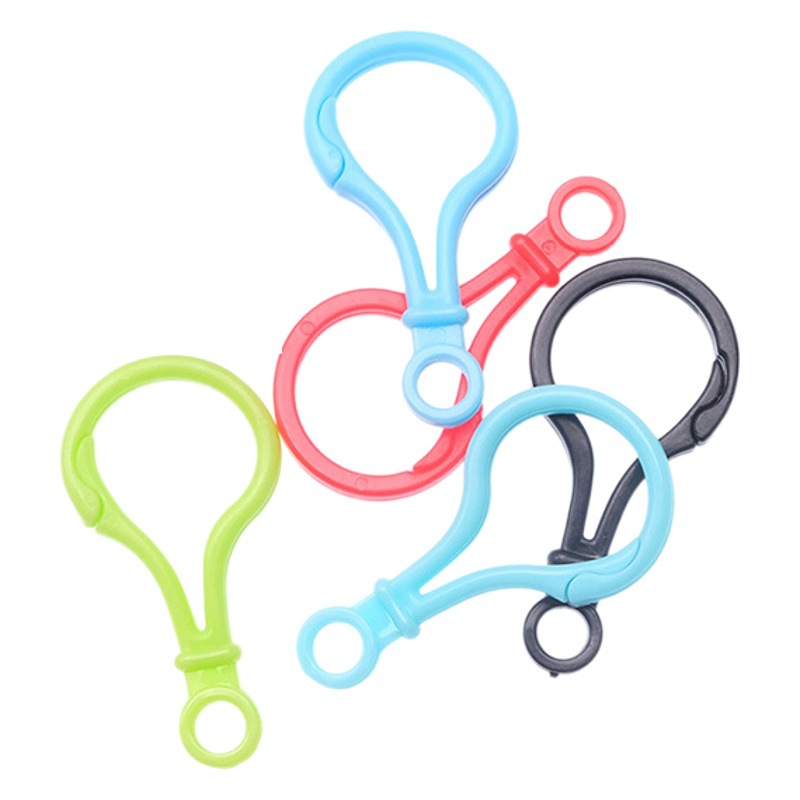 5cm Long Eco-Friendly Pp Hook, Light Bulb Clip, Candy-Colored Lobster Clasp, Colorful Gourd Clip, Plastic Accessories