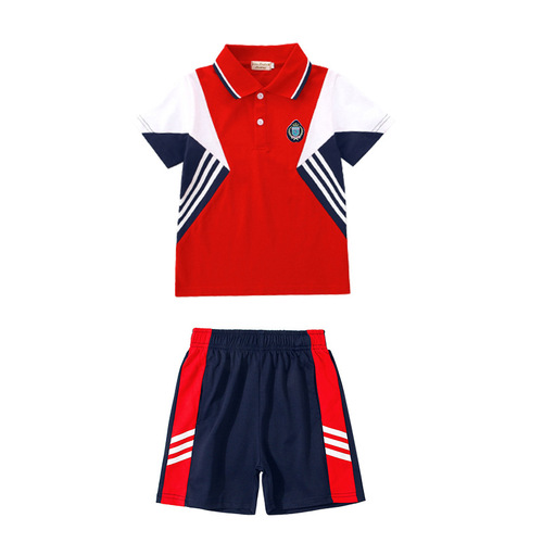 Children's Summer Performance School Uniforms for Primary School Students, Including Boys and Girls, Class Uniforms, Kindergarten School Uniforms, Short-Sleeved Sports Sets