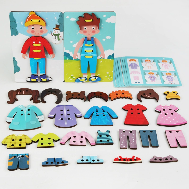 Wooden intellectual brainteaser for training, smart toy for hand-eye coordination, early education, concentration, wholesale