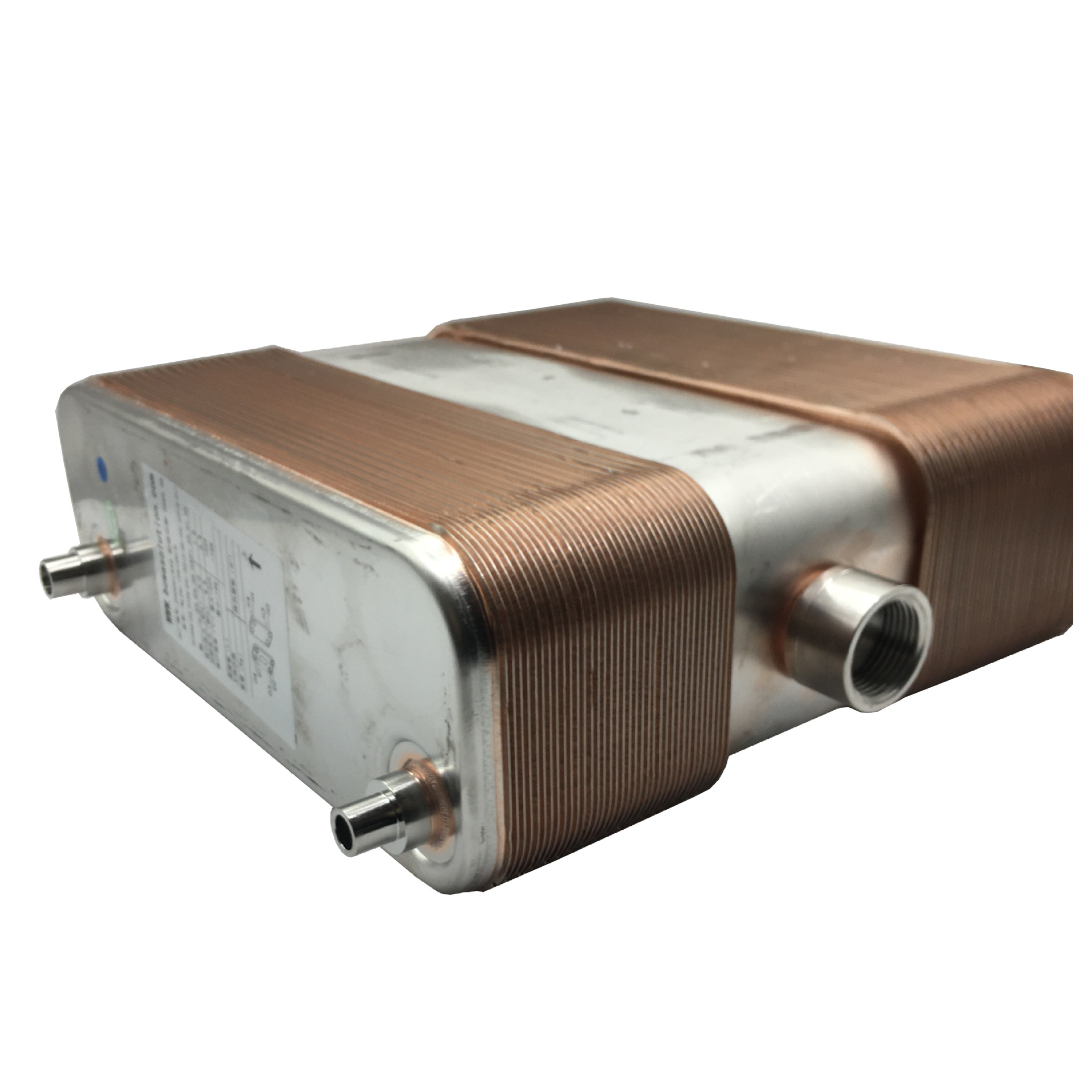 2.4Nm3/min冷干机三合一板换匹配20匹空压机，可替换板翅式换热器