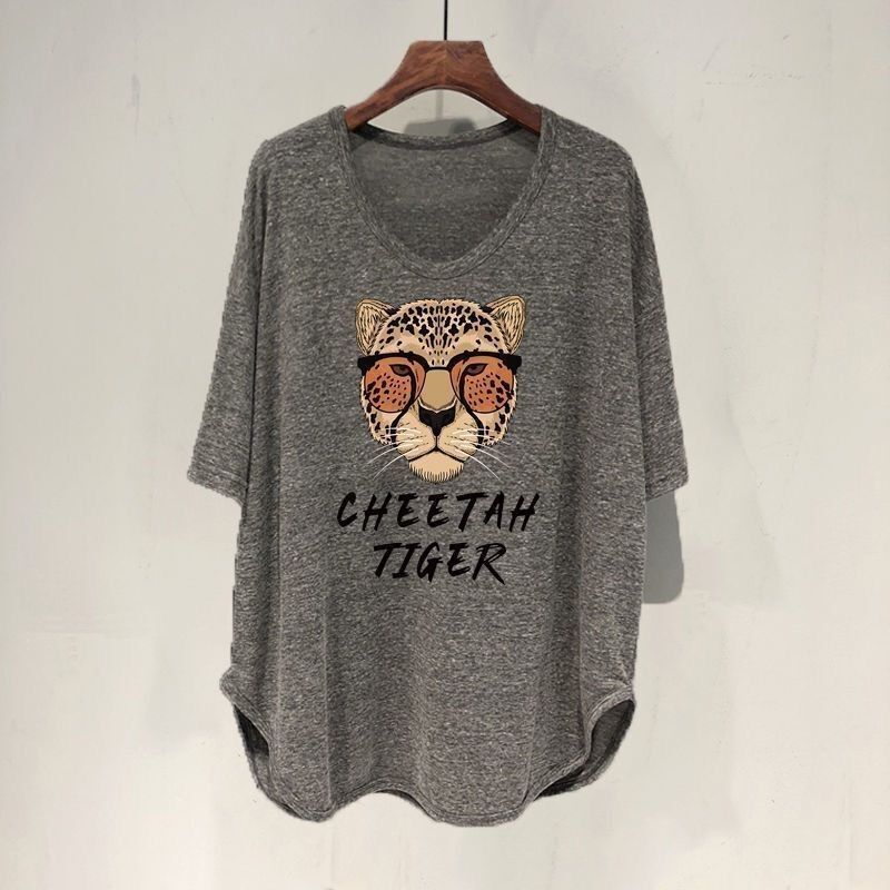 ファットmm 150kg ゆったり大きいサイズ ミドル丈 UVカラー 半袖 Tシャツ レディース 夏新作 韓国版 痩身お腹カバートップ|undefined