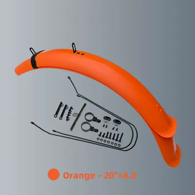 20X4.0 Suitable for Snow Electric vehicle fender - 20inch-orange-lightweight-model