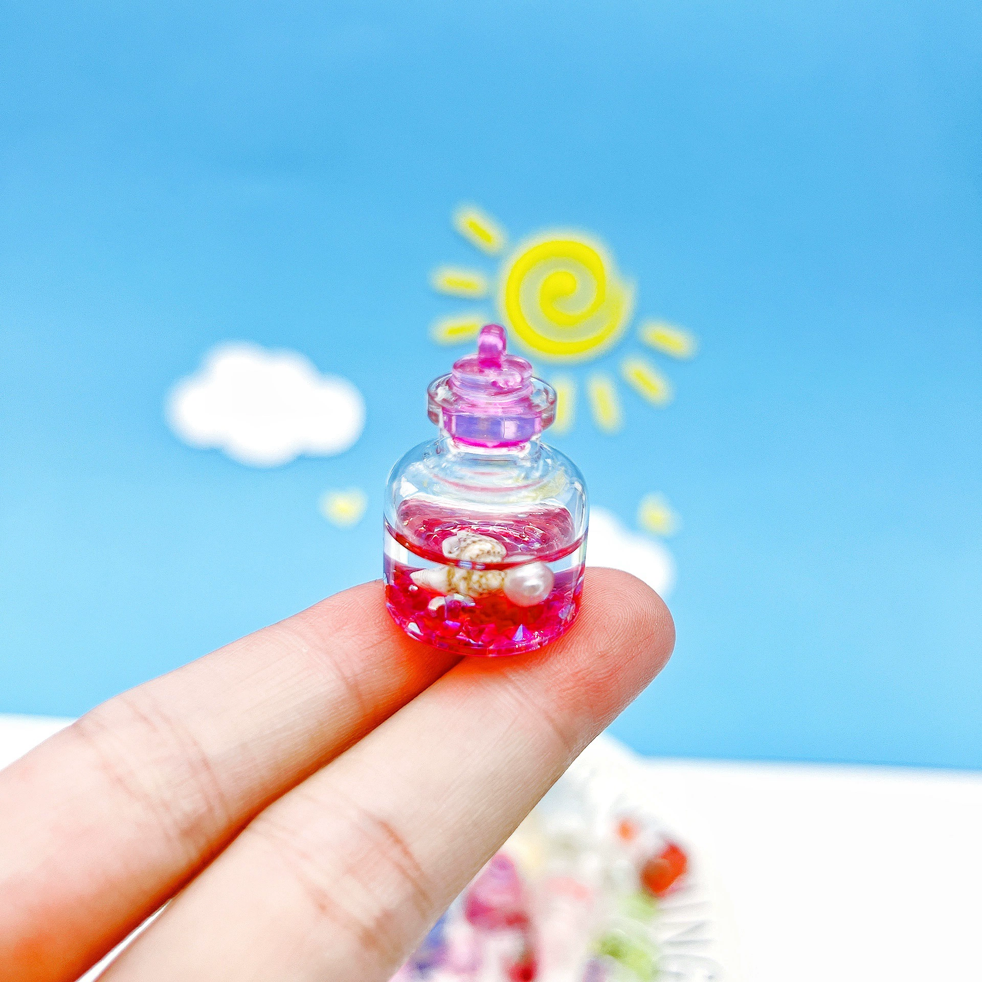 Big keychain handmade, earrings, pendant, accessory, accessories