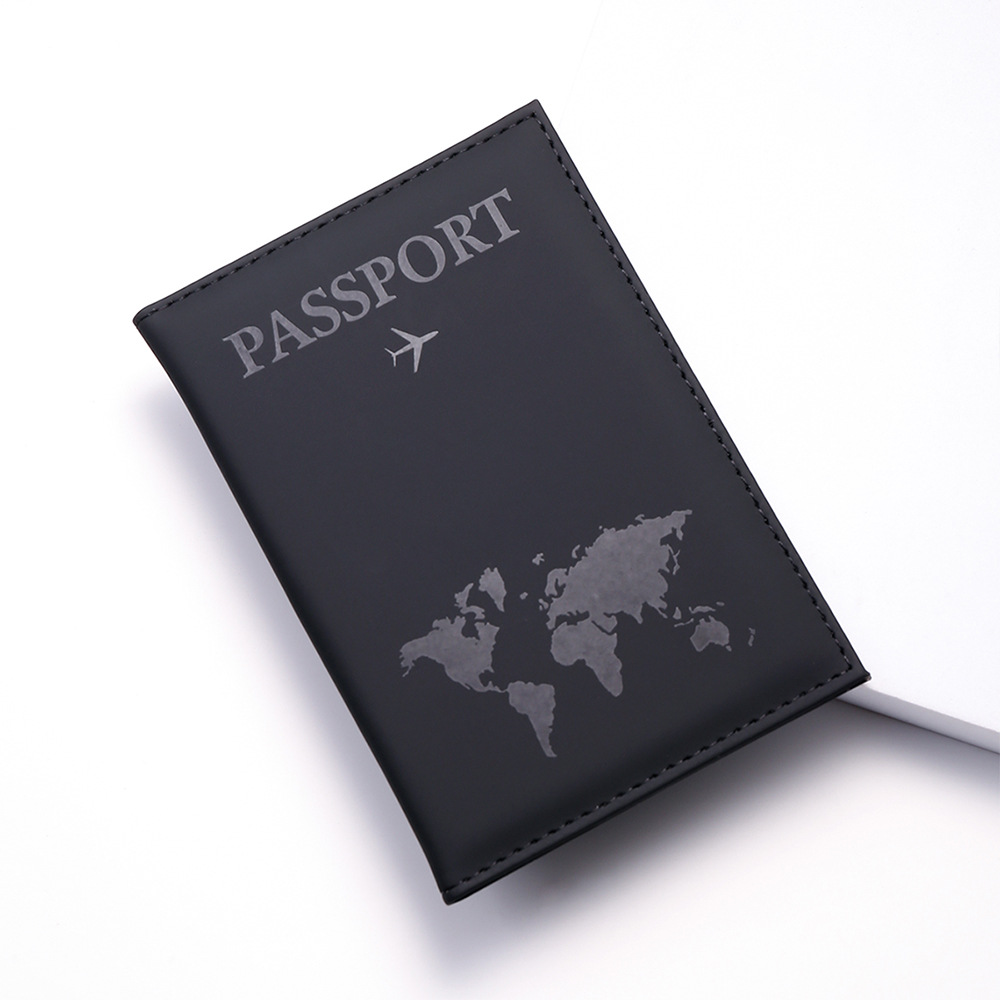 multi color map passport bag travel document bag passport holder passport protective cover couple passport bag_voghion.com