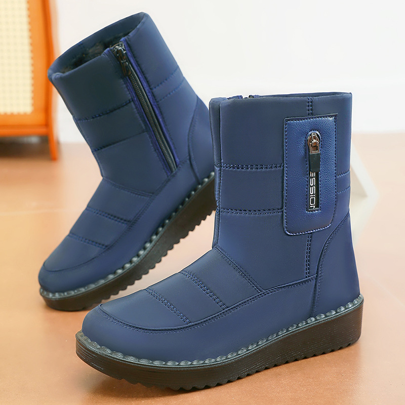 Zapatos de algodón de invierno de mujeres transfronterizas botas de poliuretano botas de lana gruesas botas de nieve calientes al aire libre