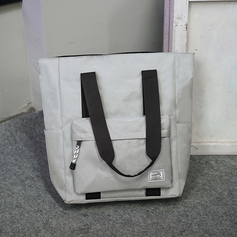メンズハンドバッグ韓国版授業補習手持ちカバントートシンプル学生大容量カジュアルショルダーバッグ女性