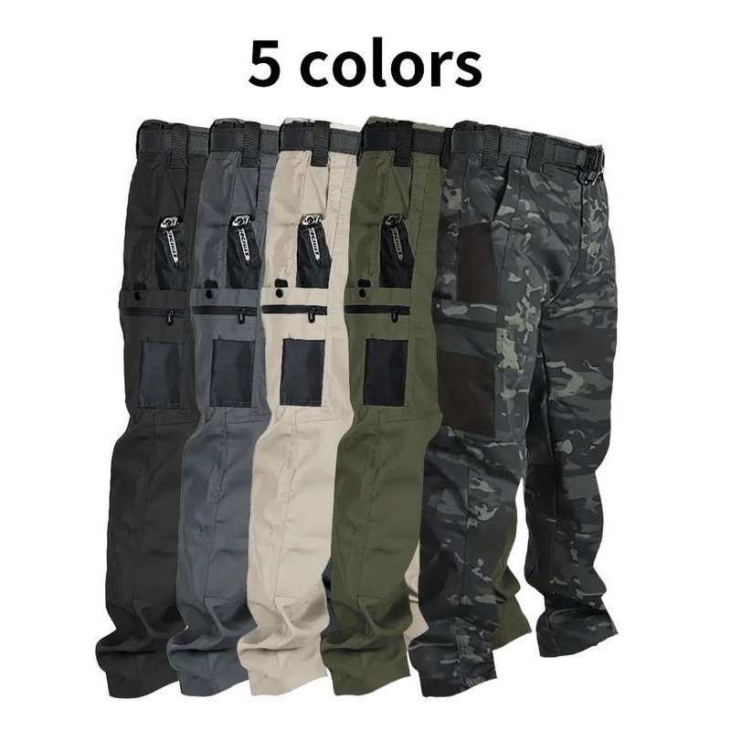 Cross-Border Hot-Selling Intruder Tactical Pants for Men, Autumn and Winter Wear-Resistant Training Combat Training Multi-Pocket Water-Repellent Outdoor Work Pants