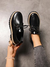 B 98014 Thick Sole Leather Loafers Ӣ�׷�СƤЬ ŷ������羳
