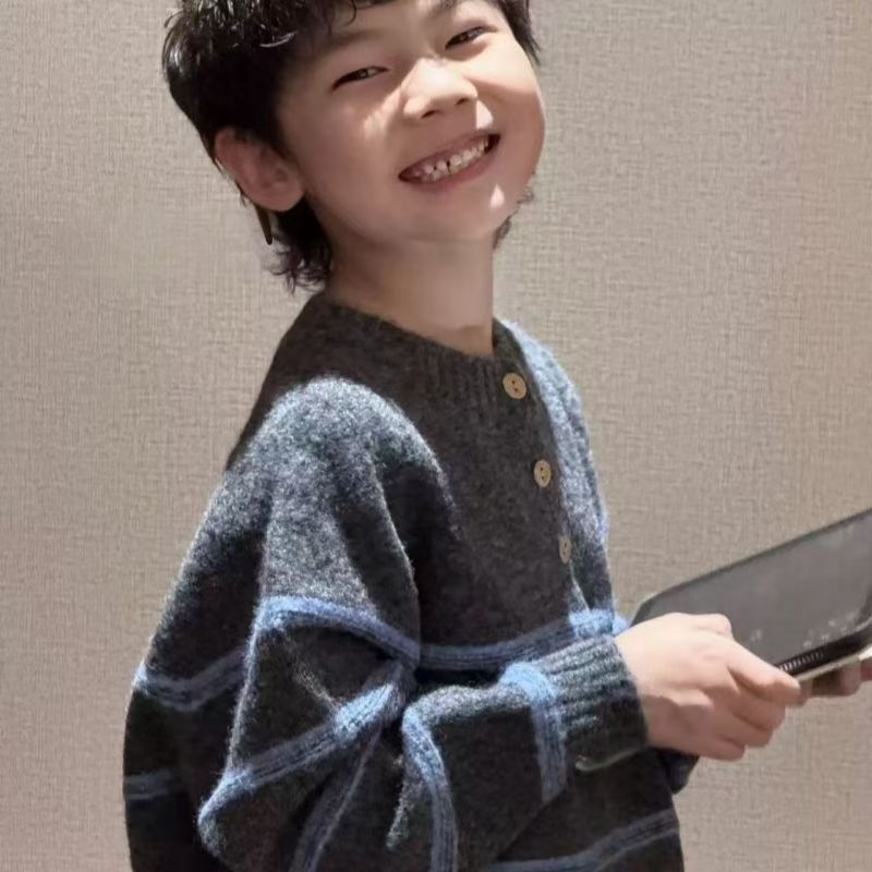 【7709】男童毛衣2025新款儿童春秋装韩版针织衫上衣打底衫宝宝毛