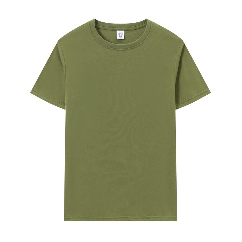 夏半袖Tシャツ、日常作業服、クラス服、ポリエステルラウンドネック文化シャツ、スポーツレジャートップス|undefined
