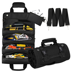 Cross-border Hardware Tools Storage Bag Roller Electric Bag Car Hanging Storage Bag Car Hardware Tool Kit