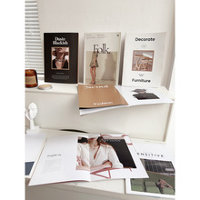 欧美时尚杂志拍摄道具书封面画册本子网红英文高级感场景布置