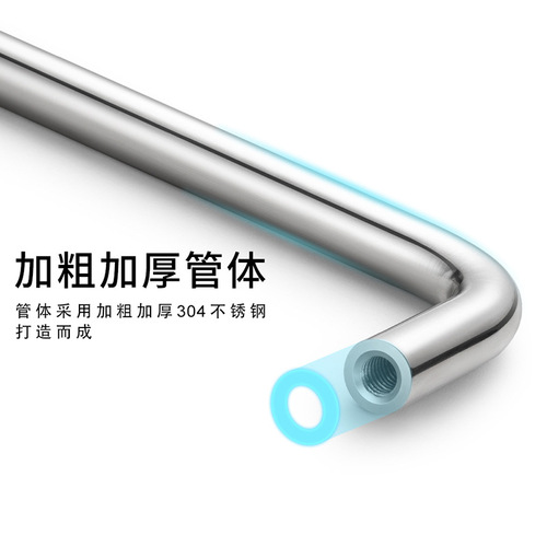 ls511 solid handle chrome plated wardrobe door cabinet handle stainless steel door handle industrial welded U-shaped handle