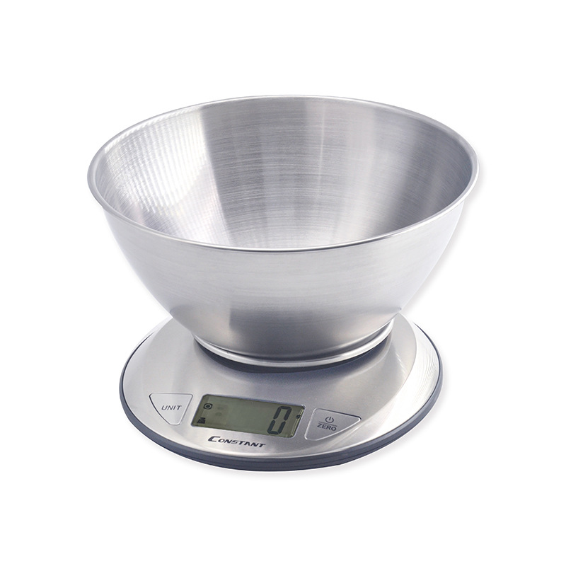 厂家批发跨境电子厨房秤不锈钢带碗托盘可称量液体家用烘焙称食物|ru