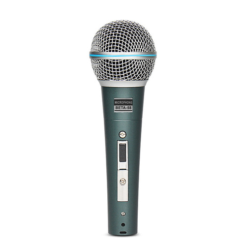 Professional Dynamic Wired Microphone, Sound Card Live Streaming KTV Home Audio Amplifier Outdoor Karaoke Stage Performance Recording Microphone