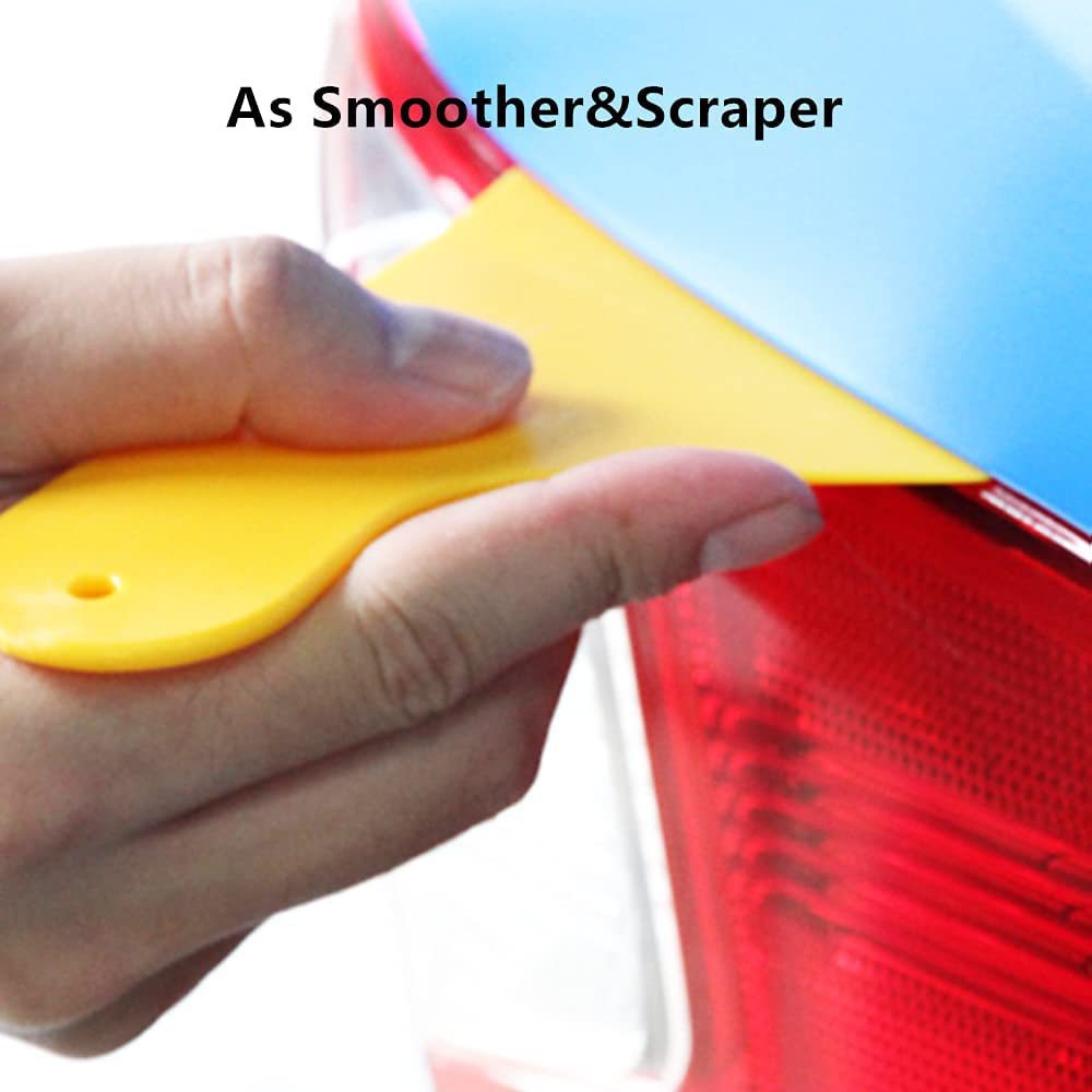 Cross-border hot selling 11-piece car wrap tool kit plastic scraper engraving knife sealing plastic scraper tape measure_voghion.com