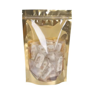 Customized Transparent Yin and Yang Aluminum Foil Self-Standing Ziplock Bag Candy Dried Mango Coffee Beans and Grains Zipper Packaging Bag