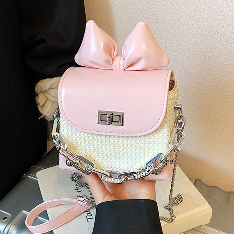 Borsa a tracolla donna con fiocco, elegante borsa a spalla_voghion.com