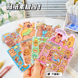 in stock hundred kapi Ba hand account goo card sticker paper kapi cartoon cute student children girl sticker wholesale