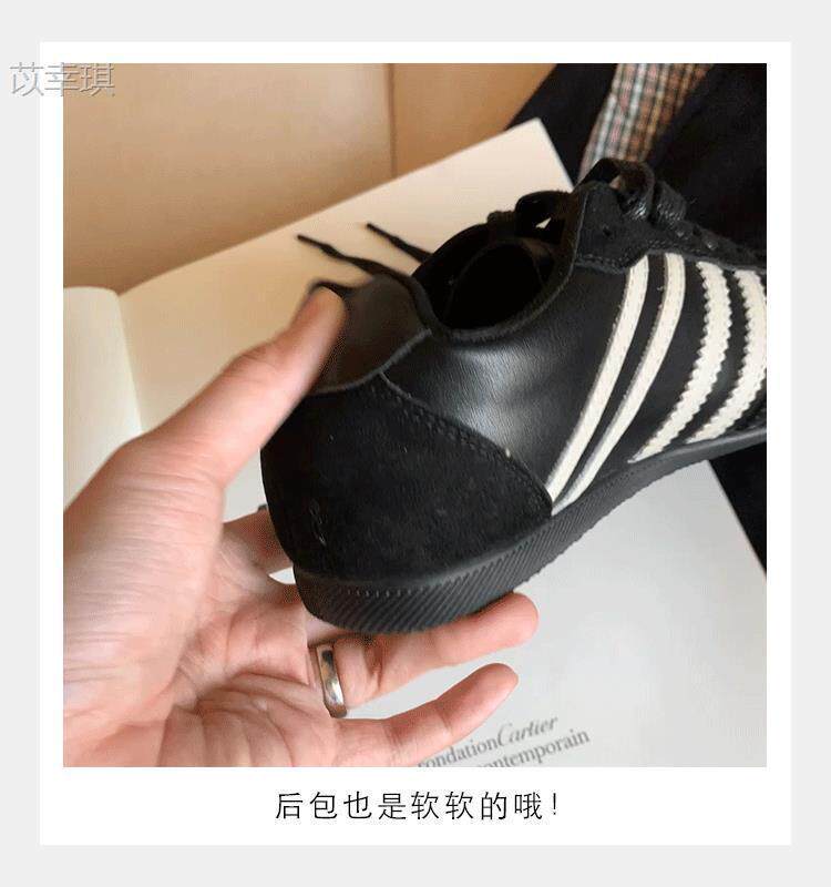 Giày sneaker nữ da thật kiểu Đức cổ điển độn gót 5 cm, lót lông giữ ấm, phối màu phong cách Maillard — Hàng có sẵn màu nâu lót lông, Hàng có sẵn màu nâu, lót lông, Hàng có sẵn màu nâu, lót đơn, Hàng có sẵn, lót đơn màu nâu chi tiết 5