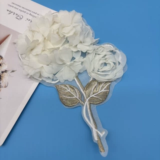 电脑绣花立体贴花女装背心胸花毛衣布贴公主裙搭配婚纱礼服辅料
