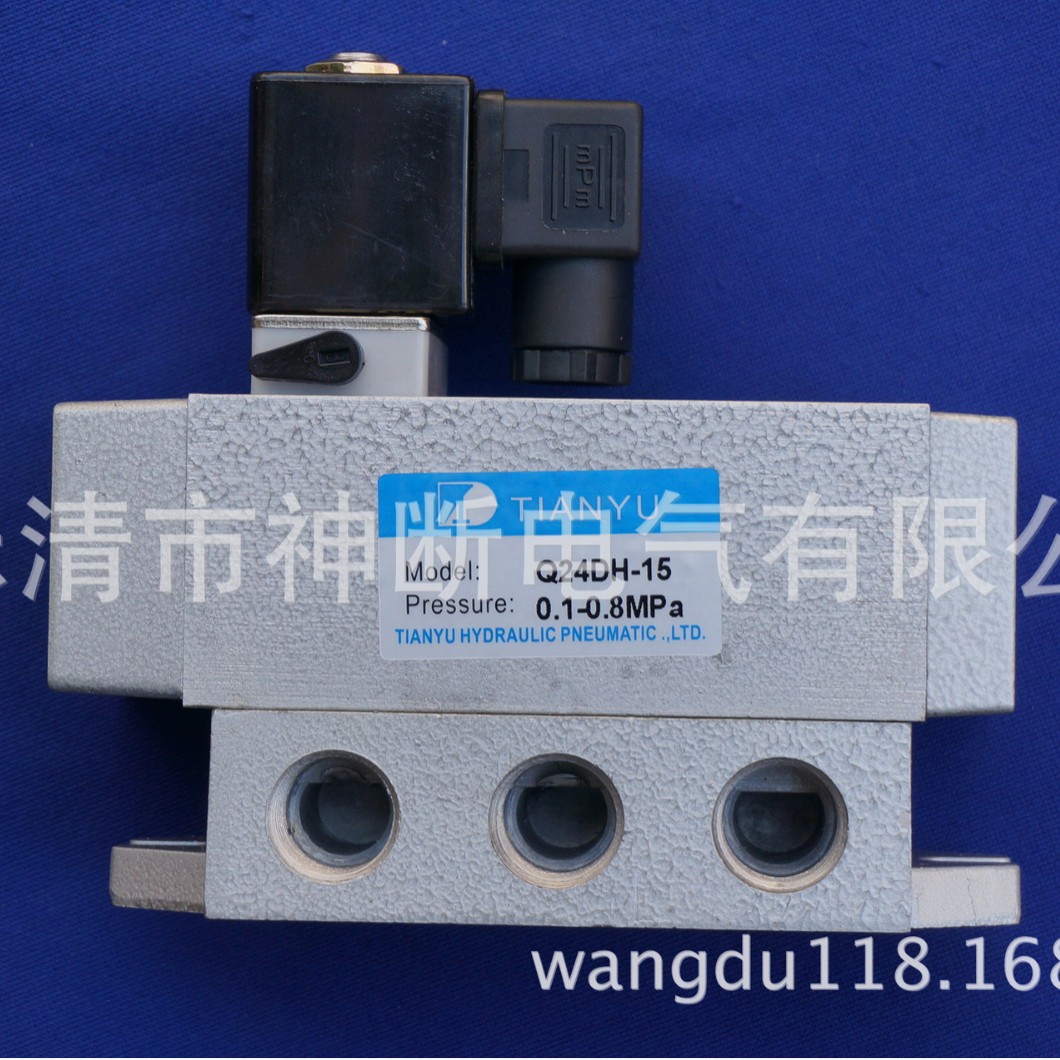 【批发】Q24DH-15/220V（0.1-0.8MP电控滑阀）方头电磁阀