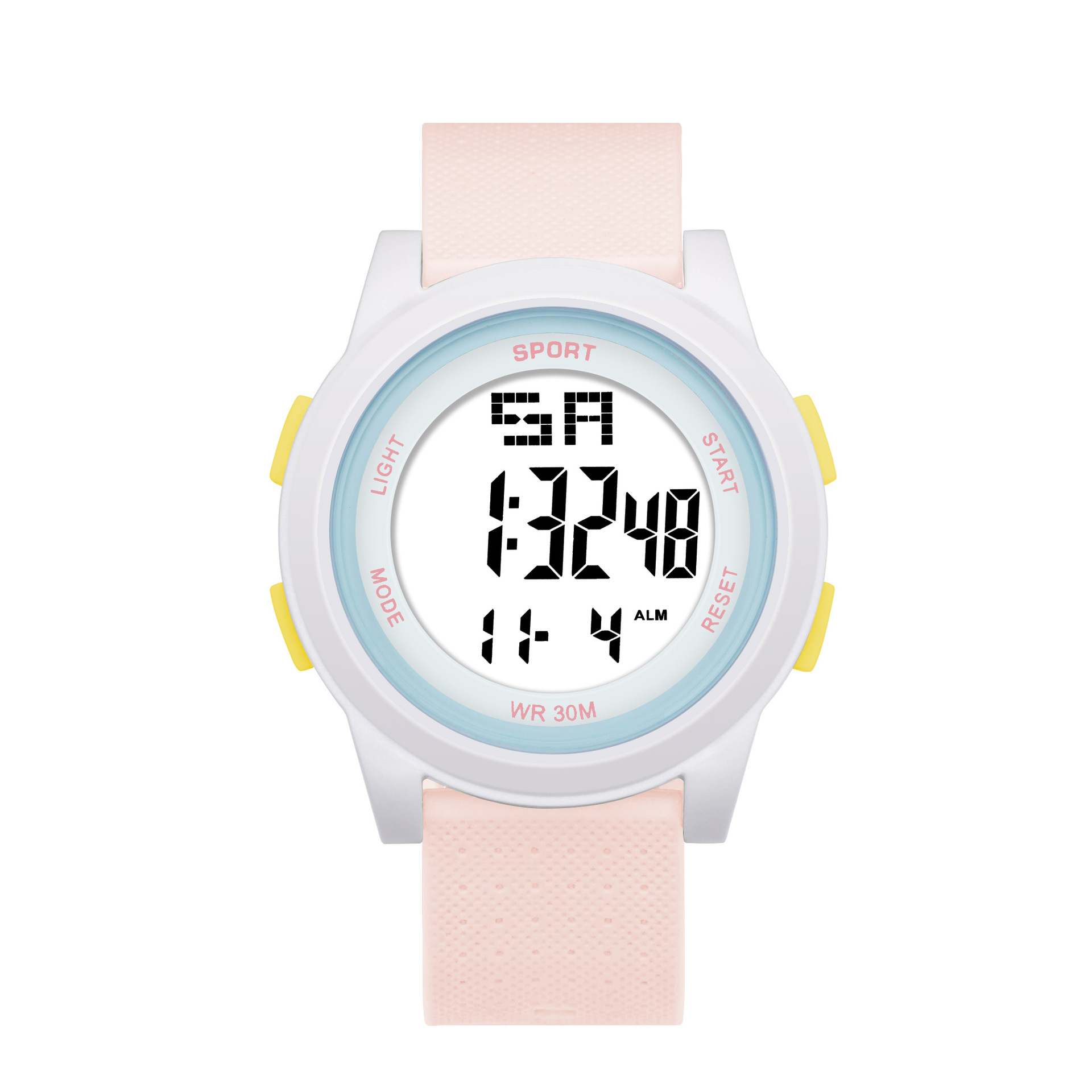 Nuevo reloj deportivo electrónico para estudiantes, estilo dulce y moderno, con diseño de macaron, para niñas de secundaria.