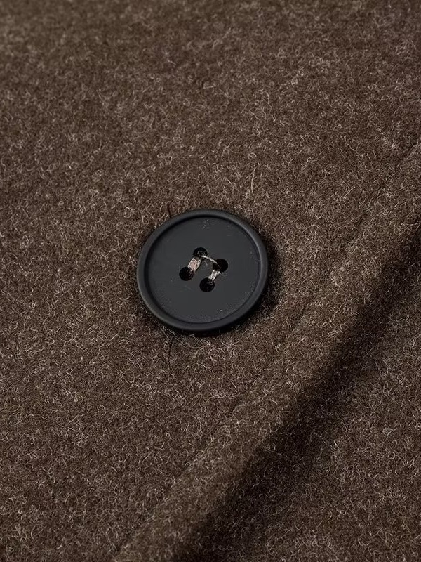 Cross-border Women's 2024 Spring and Autumn New European and American Style Large Size Loose Casual Laps Imitation Wool Coat for Women