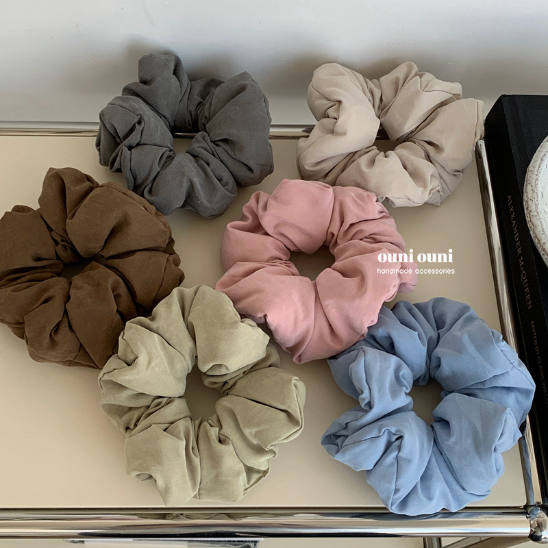 手感超好！复古麂皮绒充棉发圈大肠圈秋冬发饰高级感发绳头绳新款