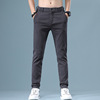 2022 new summer men's casual pants men's Korean version of handsome thin long pants youth elastic sports pants male