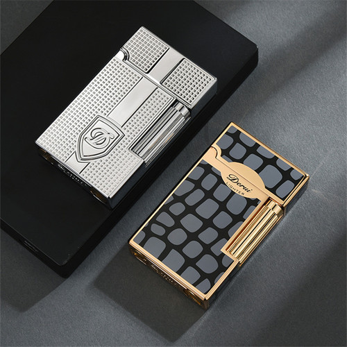 Ruifeng RF519 simple loud sound lighter kerosene grinding wheel open flame side firing high-end gift lighter manufacturer direct sale