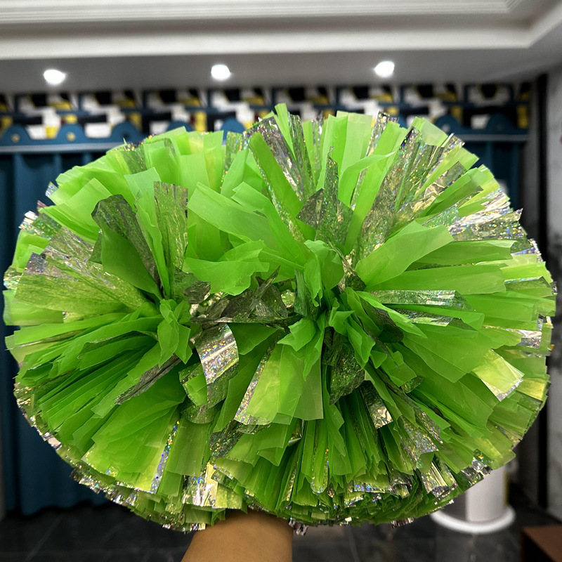 Láser brillante competencia profesional manejar porristas danza Bola de flores de mano deportes coloridos apoyos de pelota