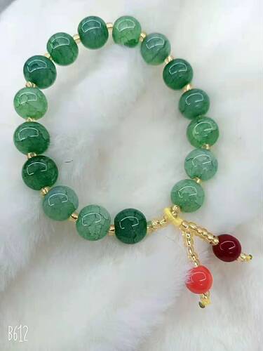 Broken jade crystal beads, ethnic style accessories, round bead bracelets, small gift stalls, hand jewelry cross-border factory