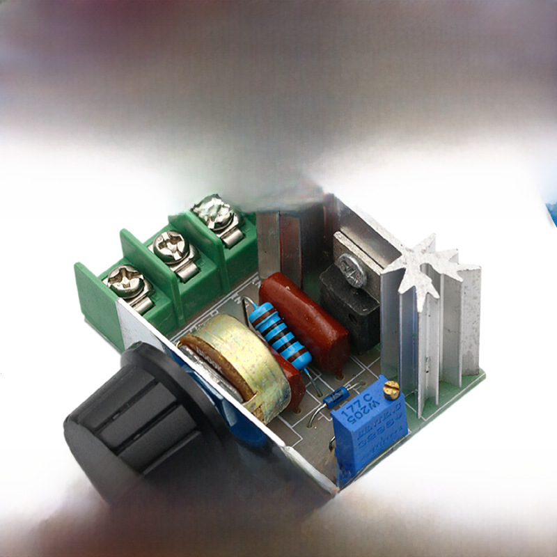 2000W controlled silicon high-power electronic voltage regulator, dimming, speed regulation, temperature regulation high reliable version