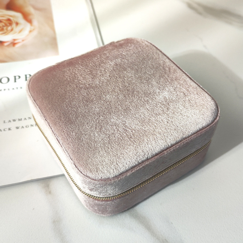 Jewelry Boxes Classification 1 Piece Quantity Flannel Material Fashion Solid Color Flannel Jewelry Boxes 1 Piece