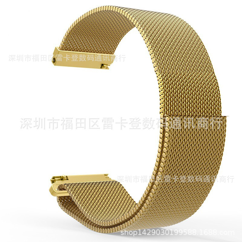 Aplicable al reloj Samsung S3S2 AMAZFIT Huami Huawei Milan Nice Correa deportiva magnética de acero inoxidable