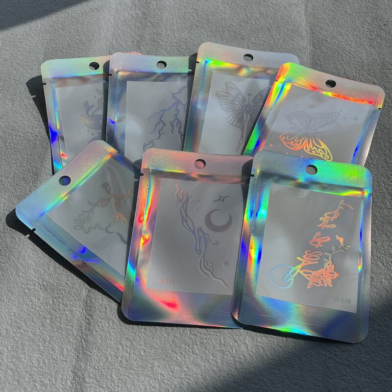 Lasting 15 Waterless Tattoo Stickers 100% Plant-Based Juice Ink Herbal Semi-Permanent Temporary Tattoo Stickers