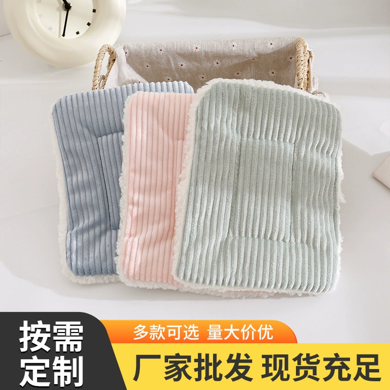 Утолщенный теплый коврик для хомяка, шиншиллы, кролика, морской свинки, зимний теплый хлопковый коврик для домашних животных, коврик для домашних животных оптом