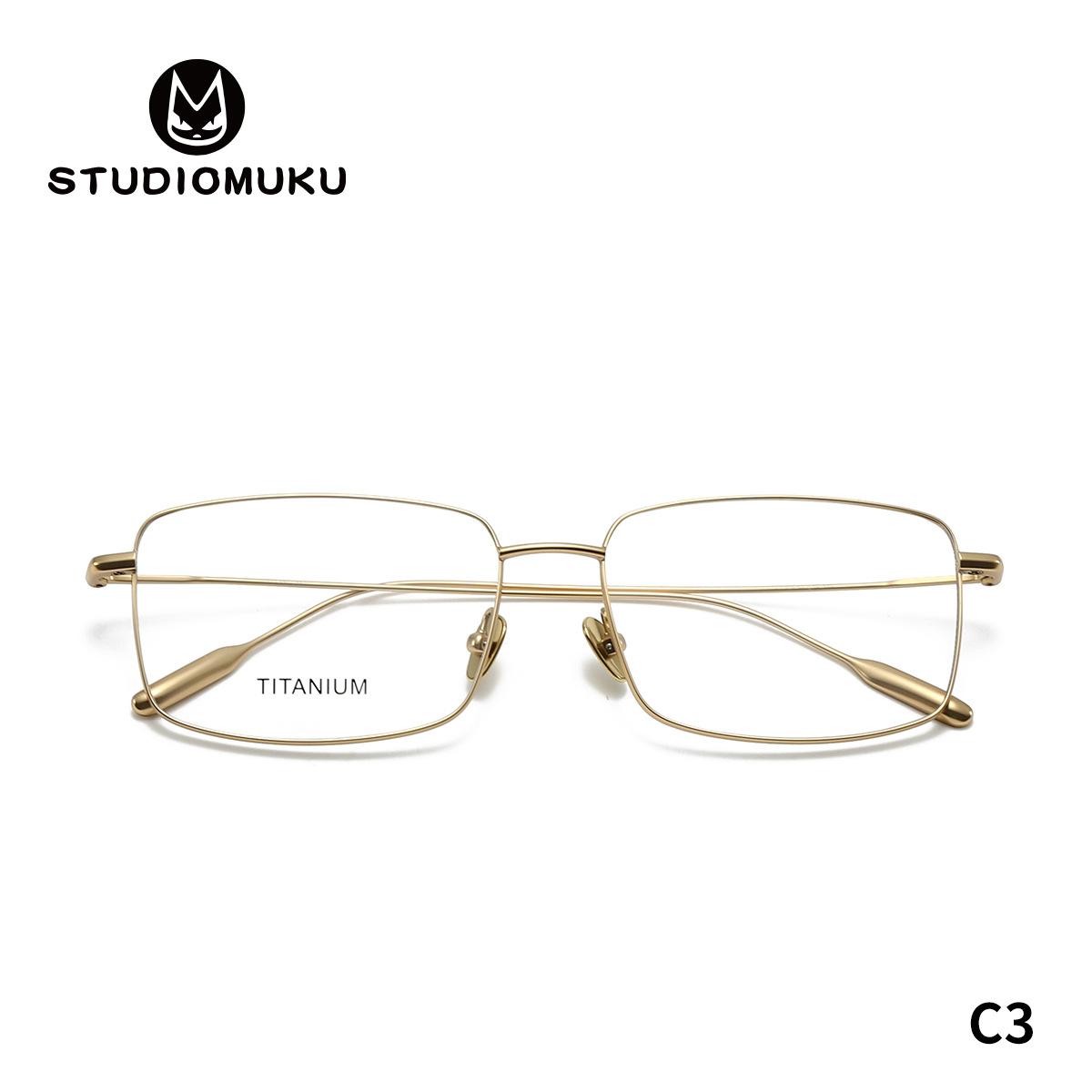STUDIOMUKU gafas de madera cool aire abierto cuadrado marco de gafas de marco completo marco de gafas de negocios cómodo ultra ligero