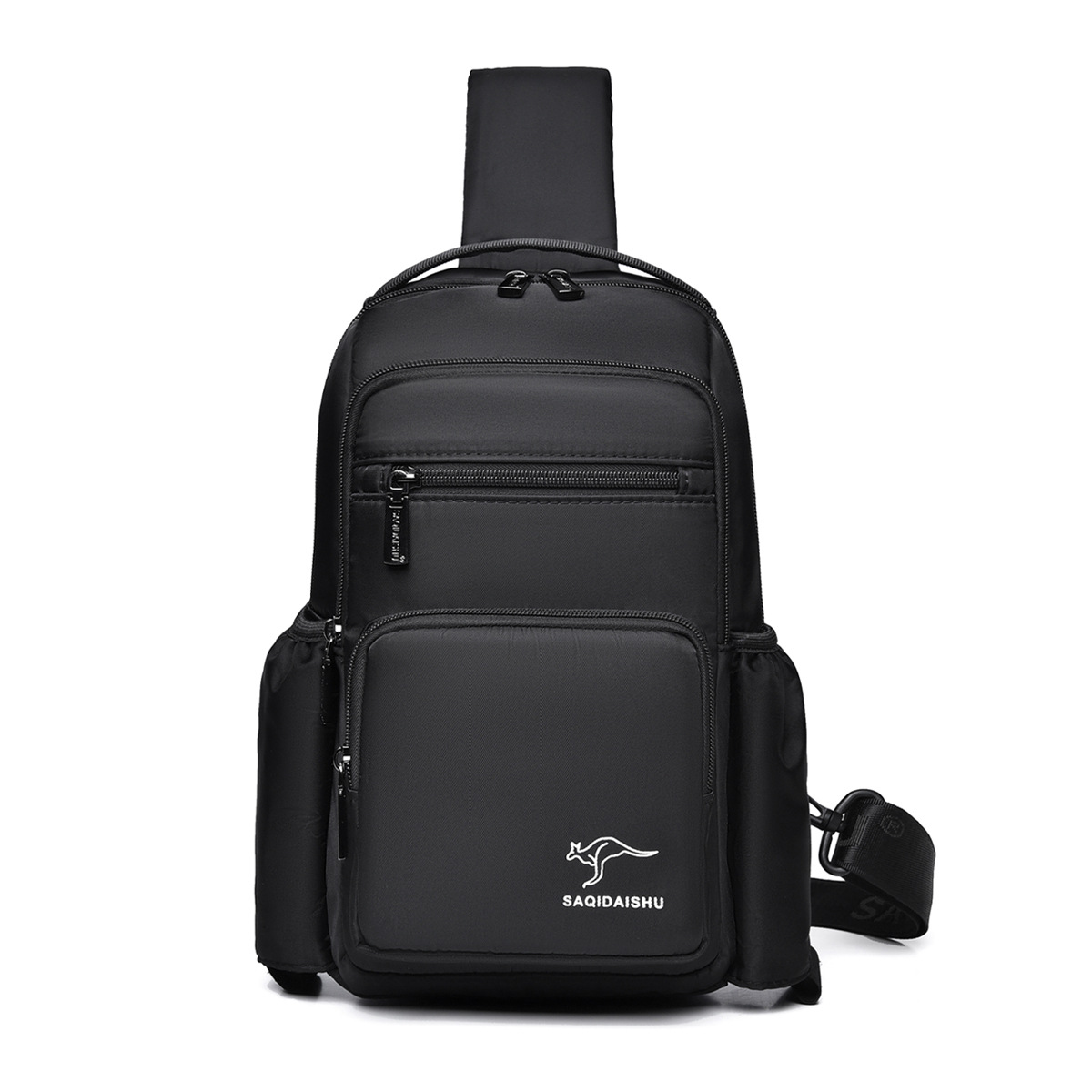 Satchi Kangaroo Cross-Border New Chest Bag Men's Casual Commuting Shoulder Bag Oxford Cloth Large Capacity Crossbody Bag