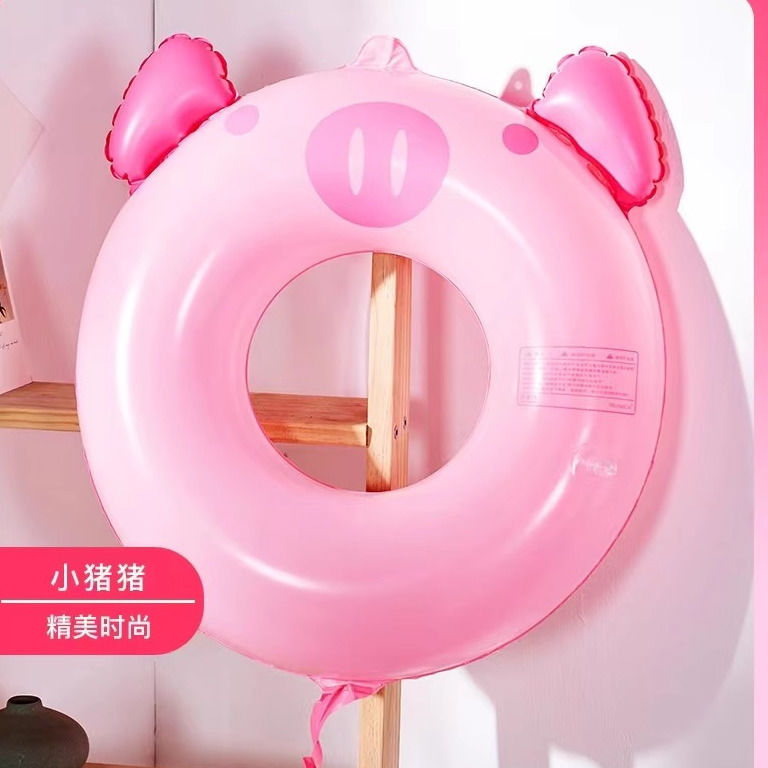 Anillo de natación para niños adultos red engrosada lindo anillo de natación infláble anillo flotante dibujos animados natación pingüino anillo