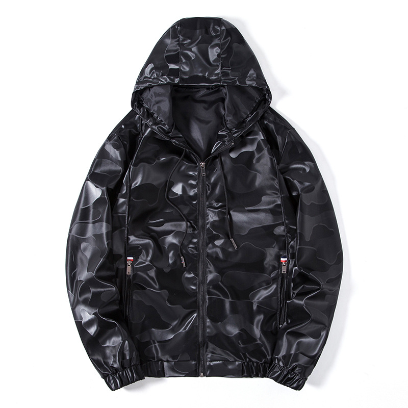 Men's Clothing hooded leather jackets slim handsome motorcycle pu leather jackets_voghion.com