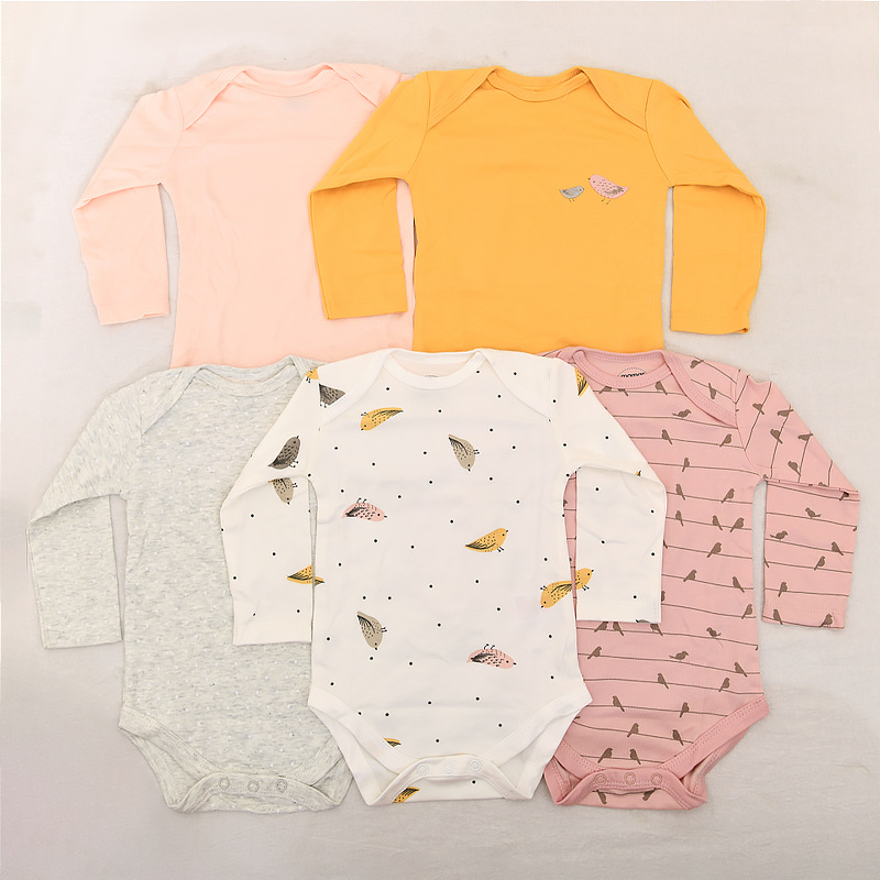 赤ちゃんの夏の服の5つのセットのワンピースの服は赤ちゃんのお尻の服を着ます。