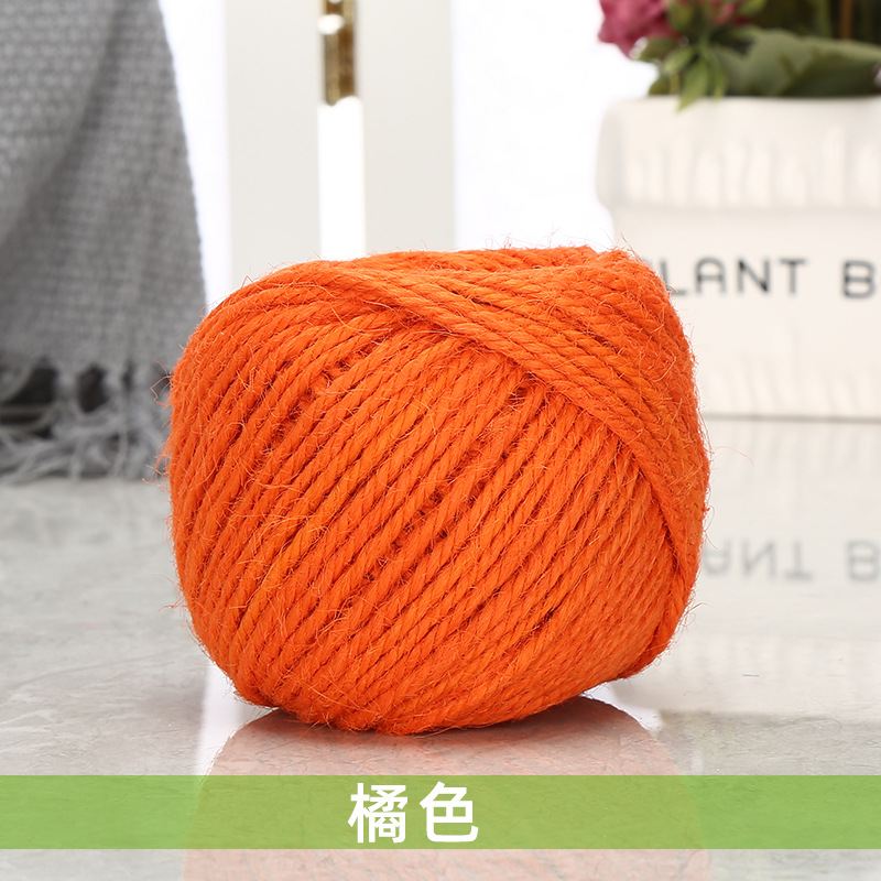 Cuerda de cáñamo colorida 1,5-2mm DIY estilo retro hecho a mano clip de foto cuerda de yute 25 m/50 m/100 M