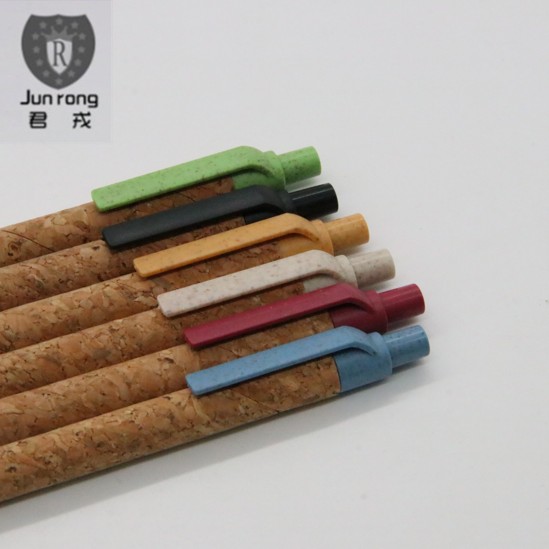 Publicidad promocional pluma imprimible logotipo respetuoso del medio ambiente pluma tubo de papel pluma de paja de trigo pluma titular de la pluma respetuoso del medio ambiente y degradable