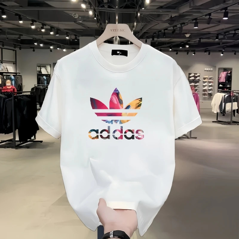 Tamisas de manga corta de hombre tendencia de verano de moda de hombre Tamisas de ropa de chicos 2025 nueva camiseta de manga media camiseta