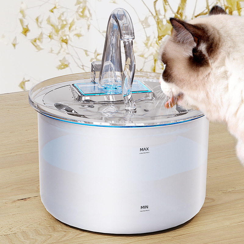 Filtro automático de agua de circulación de agua viva de acero inoxidable inteligente para perros bebedores de agua de mascotas nuevos productos