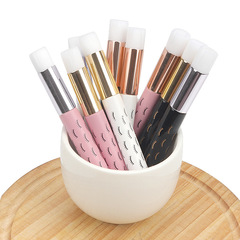 Printed eyelashes logo mousse brush, cleansing brush, pore cleaner, 9.7cm single nasal cleansing brush, acne and blackhead removal brush